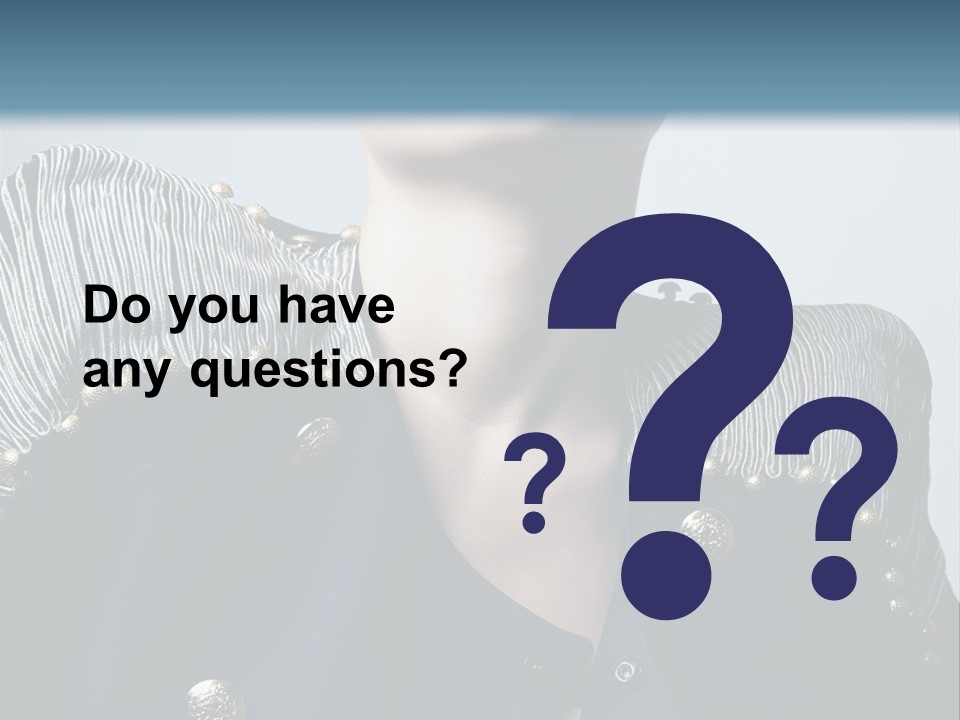 Accessory Femininity Model PowerPoint Template