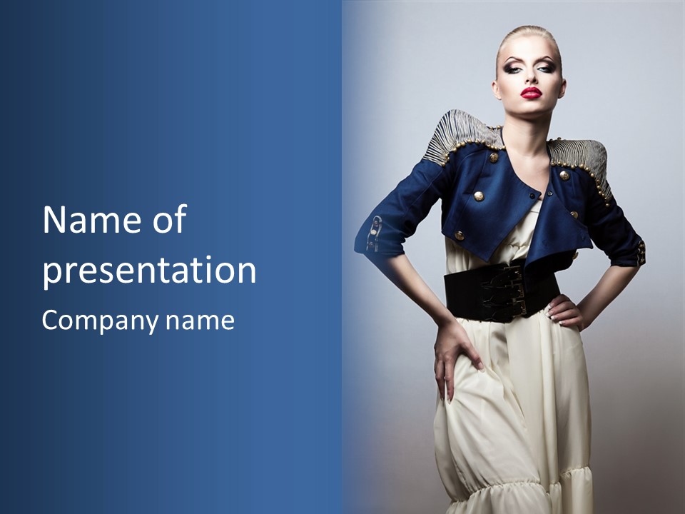 Femininity Black Woman PowerPoint Template