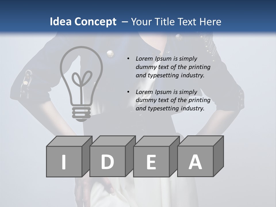 Femininity Black Woman PowerPoint Template