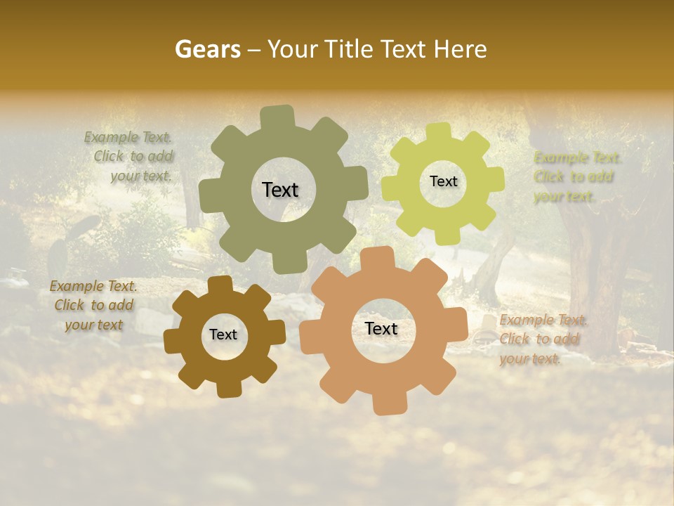 Evening Greece Tone PowerPoint Template