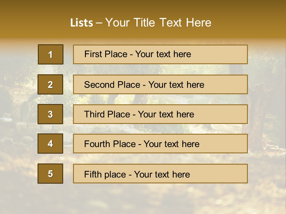 Evening Greece Tone PowerPoint Template