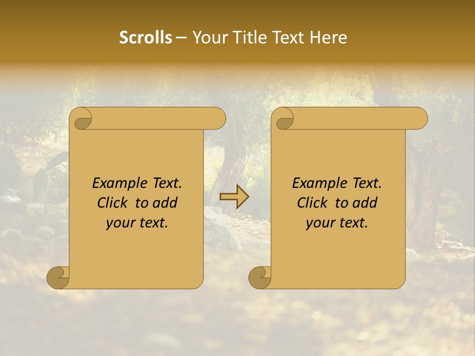 Evening Greece Tone PowerPoint Template