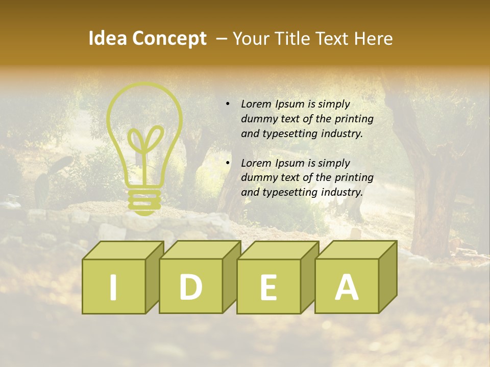 Evening Greece Tone PowerPoint Template