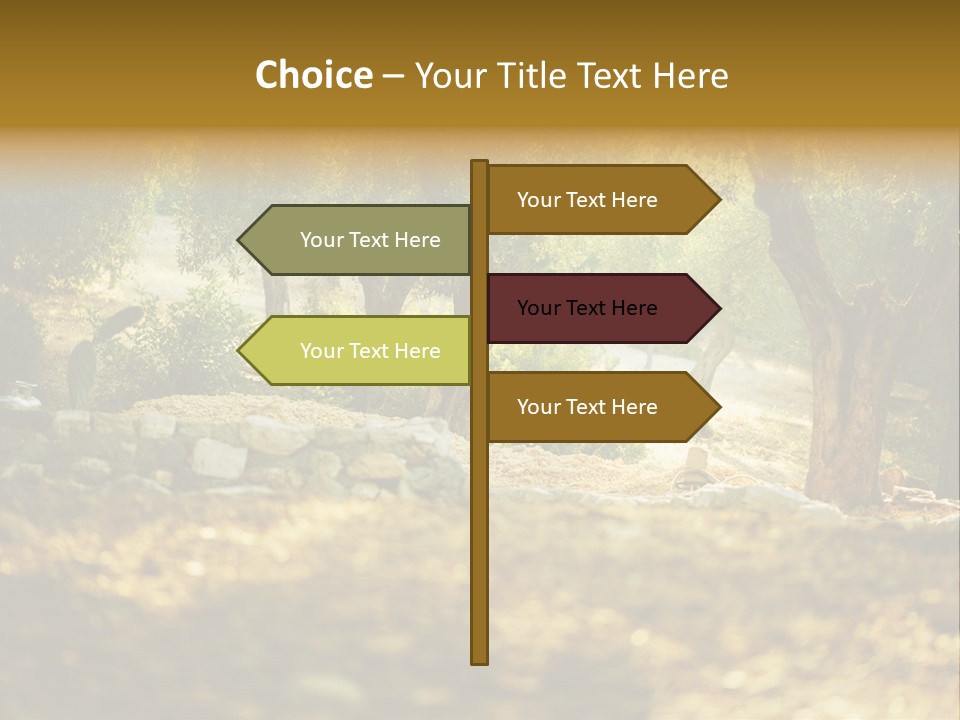 Evening Greece Tone PowerPoint Template