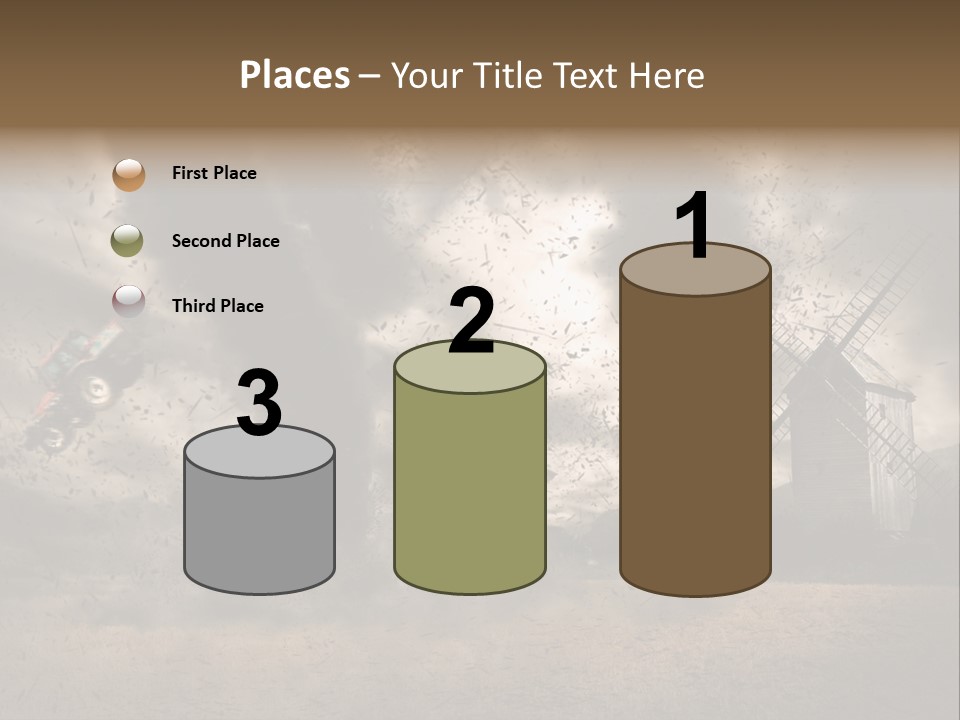 Danger Hurricane Nature PowerPoint Template