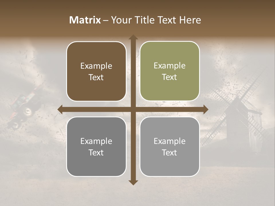 Danger Hurricane Nature PowerPoint Template