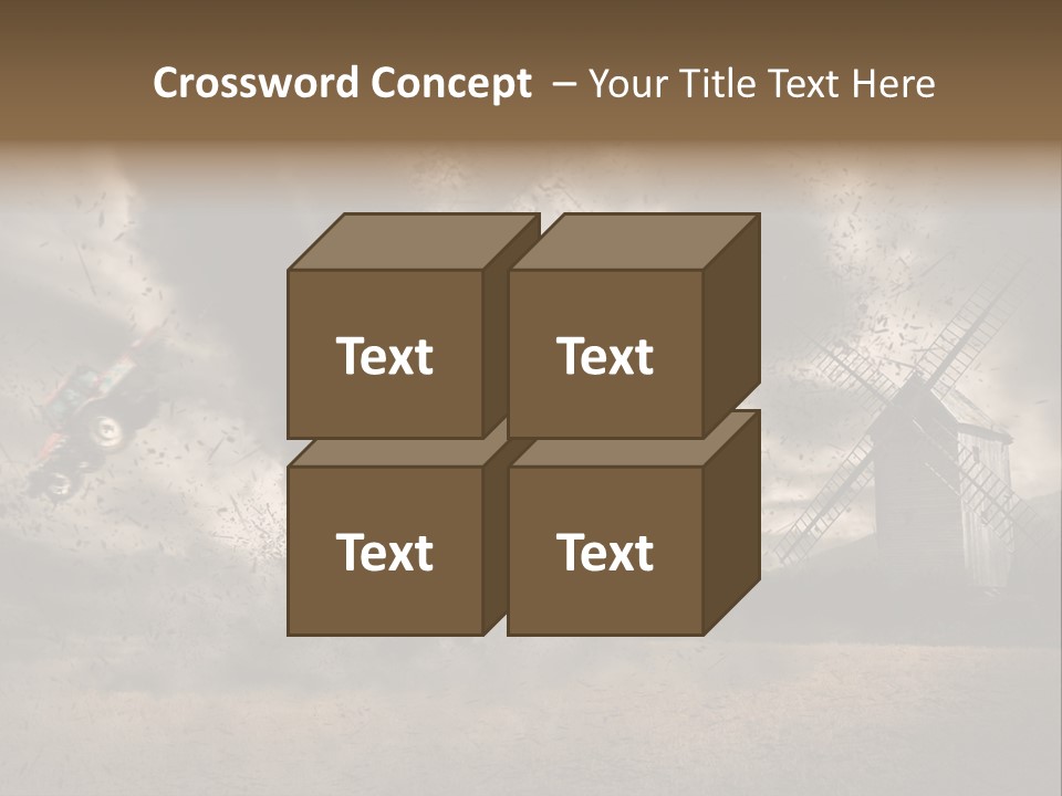 Danger Hurricane Nature PowerPoint Template