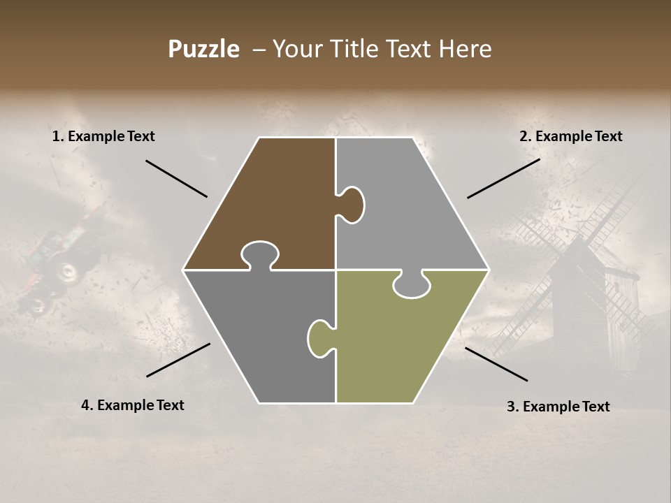 Danger Hurricane Nature PowerPoint Template