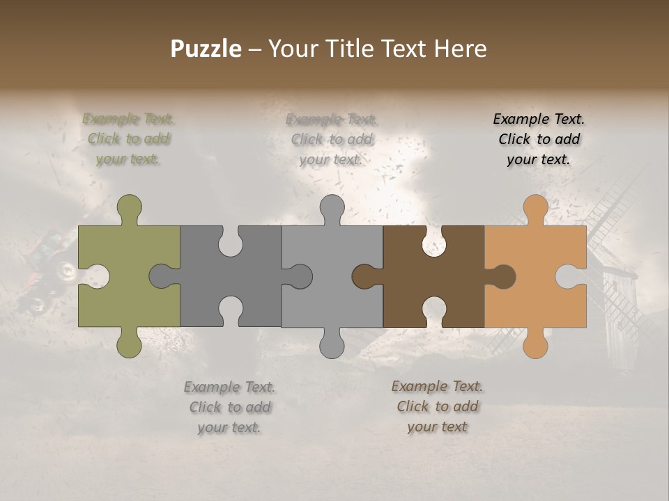 Danger Hurricane Nature PowerPoint Template