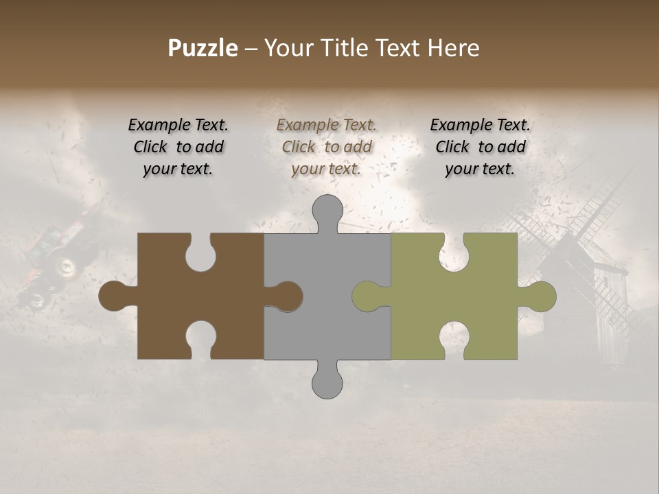 Danger Hurricane Nature PowerPoint Template