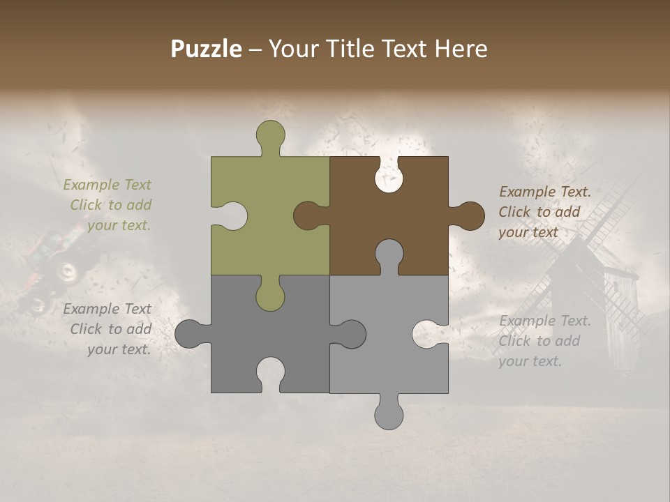 Danger Hurricane Nature PowerPoint Template