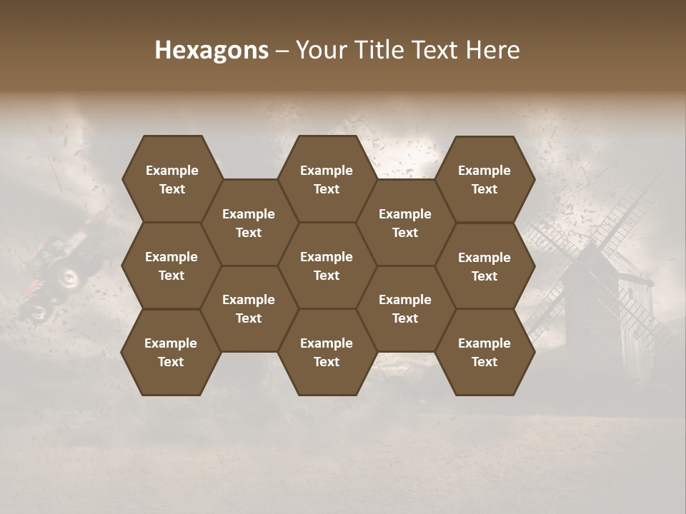 Danger Hurricane Nature PowerPoint Template