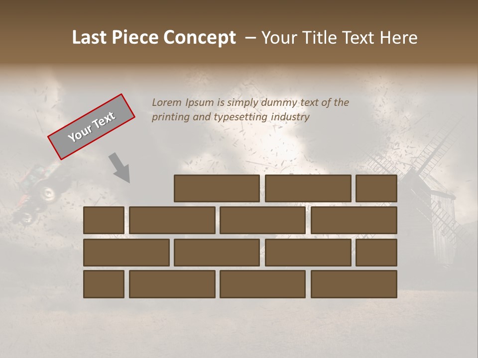 Danger Hurricane Nature PowerPoint Template