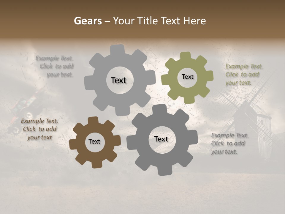 Danger Hurricane Nature PowerPoint Template