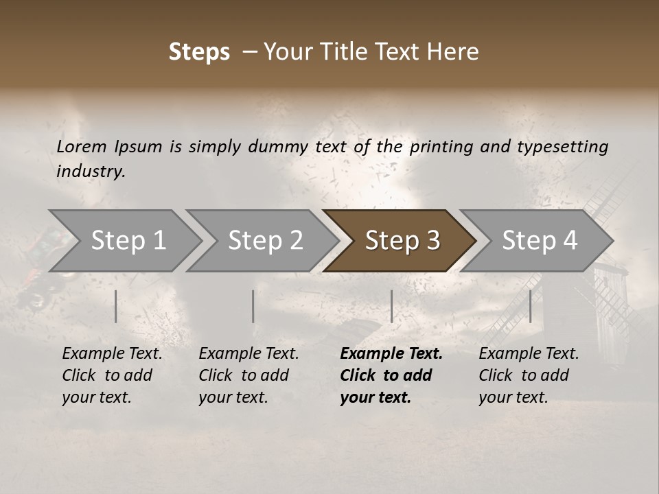 Danger Hurricane Nature PowerPoint Template