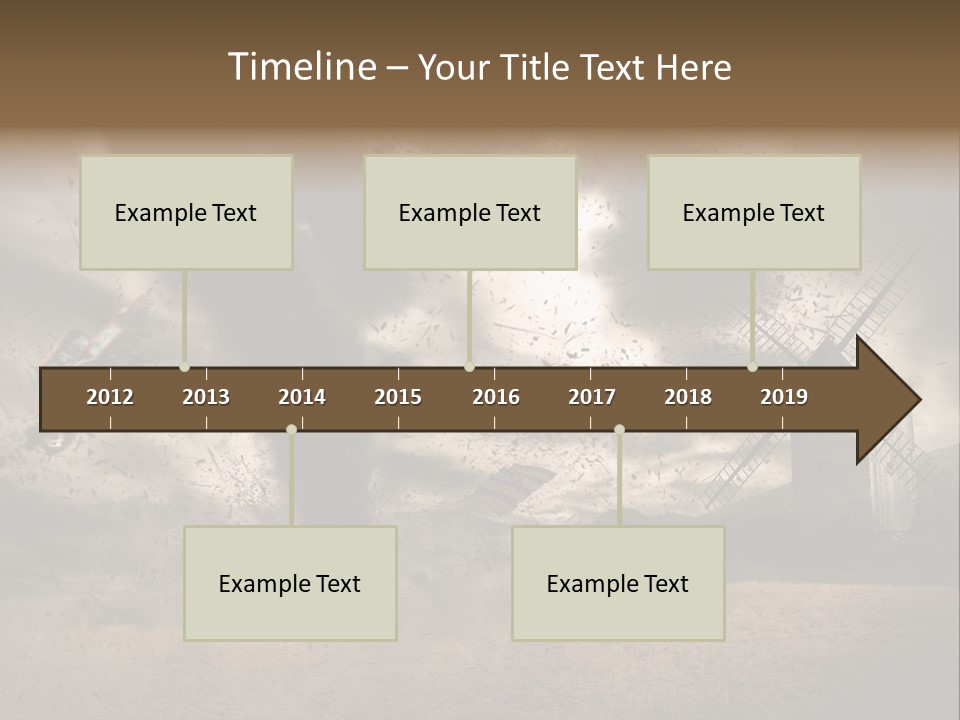 Danger Hurricane Nature PowerPoint Template