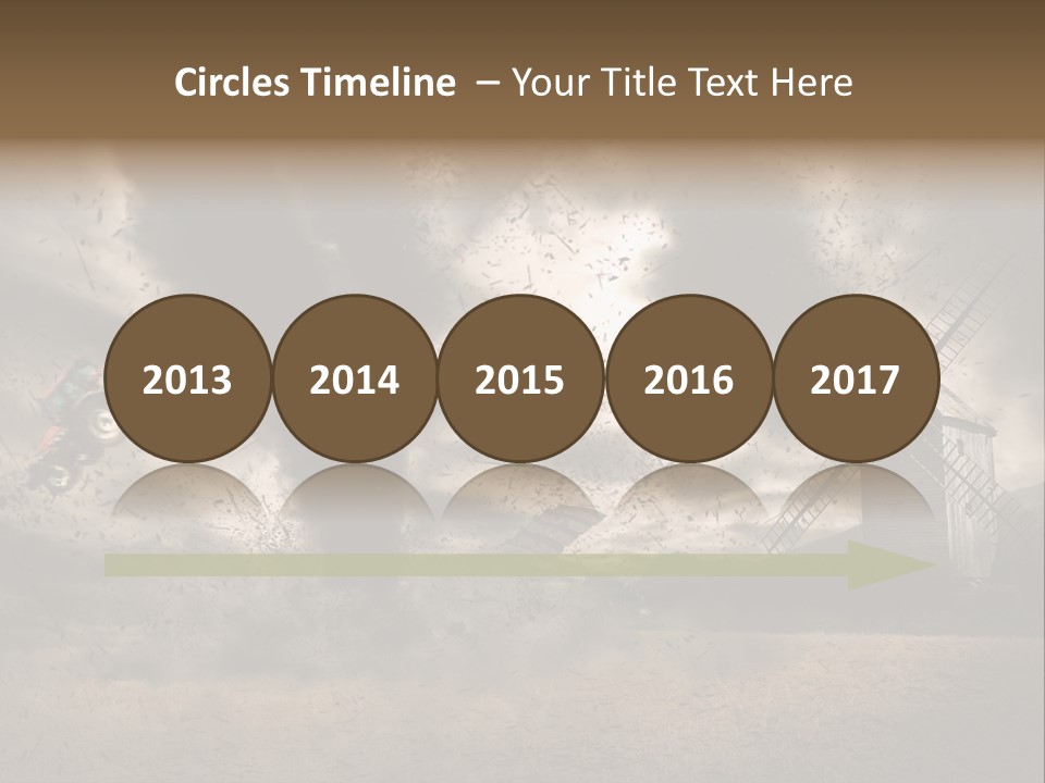 Danger Hurricane Nature PowerPoint Template