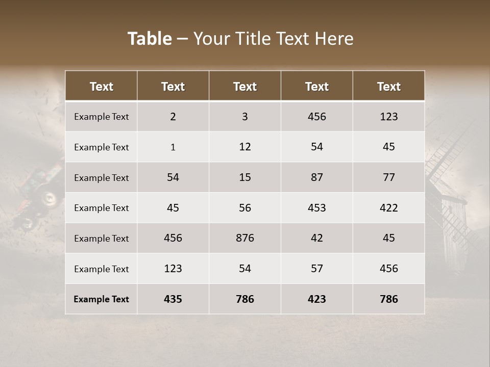 Danger Hurricane Nature PowerPoint Template