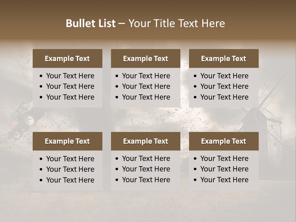 Danger Hurricane Nature PowerPoint Template