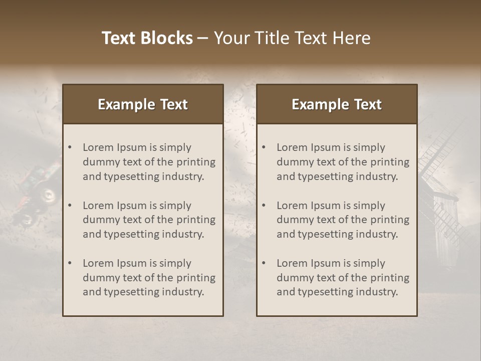 Danger Hurricane Nature PowerPoint Template