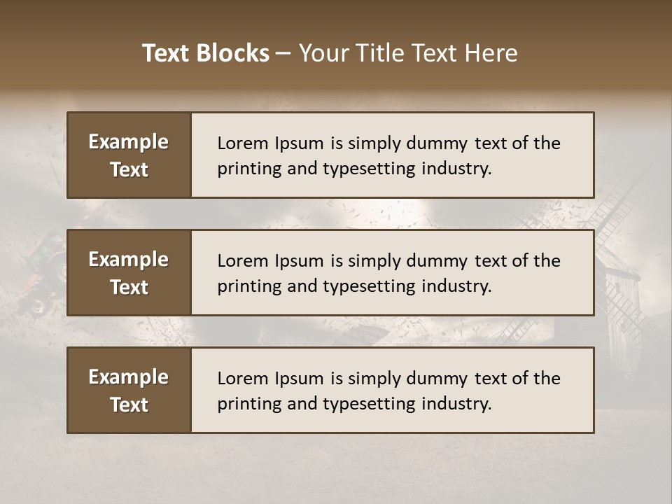 Danger Hurricane Nature PowerPoint Template