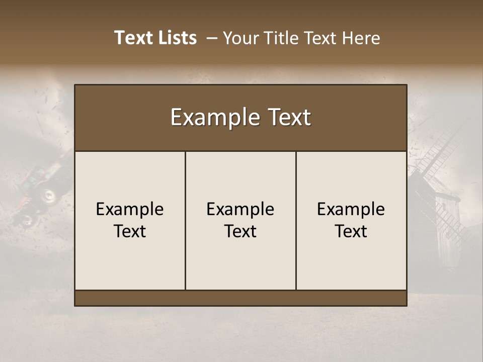 Danger Hurricane Nature PowerPoint Template
