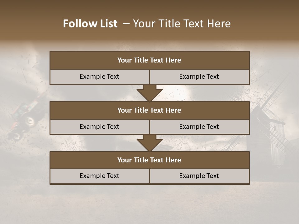Danger Hurricane Nature PowerPoint Template