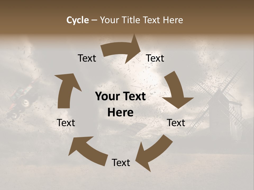 Danger Hurricane Nature PowerPoint Template