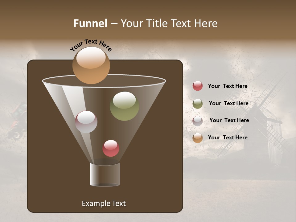 Danger Hurricane Nature PowerPoint Template