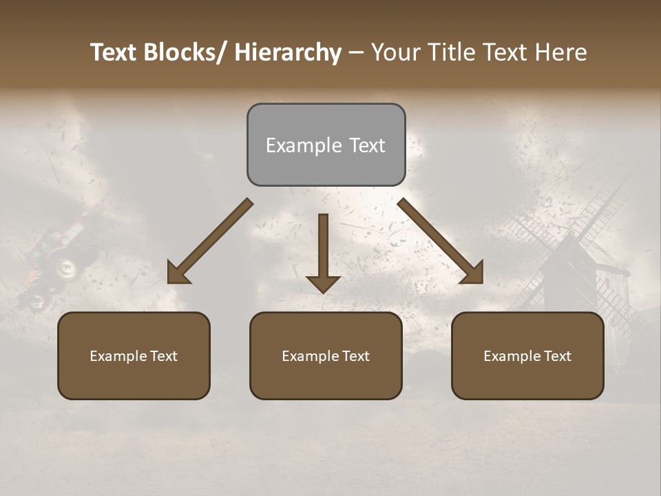 Danger Hurricane Nature PowerPoint Template
