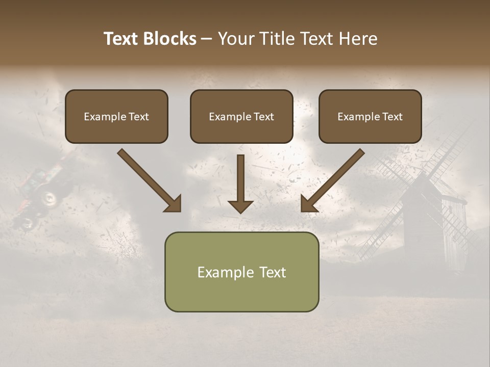 Danger Hurricane Nature PowerPoint Template