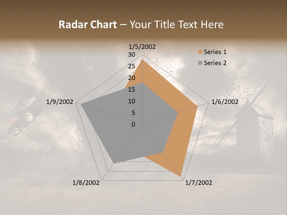 Danger Hurricane Nature PowerPoint Template