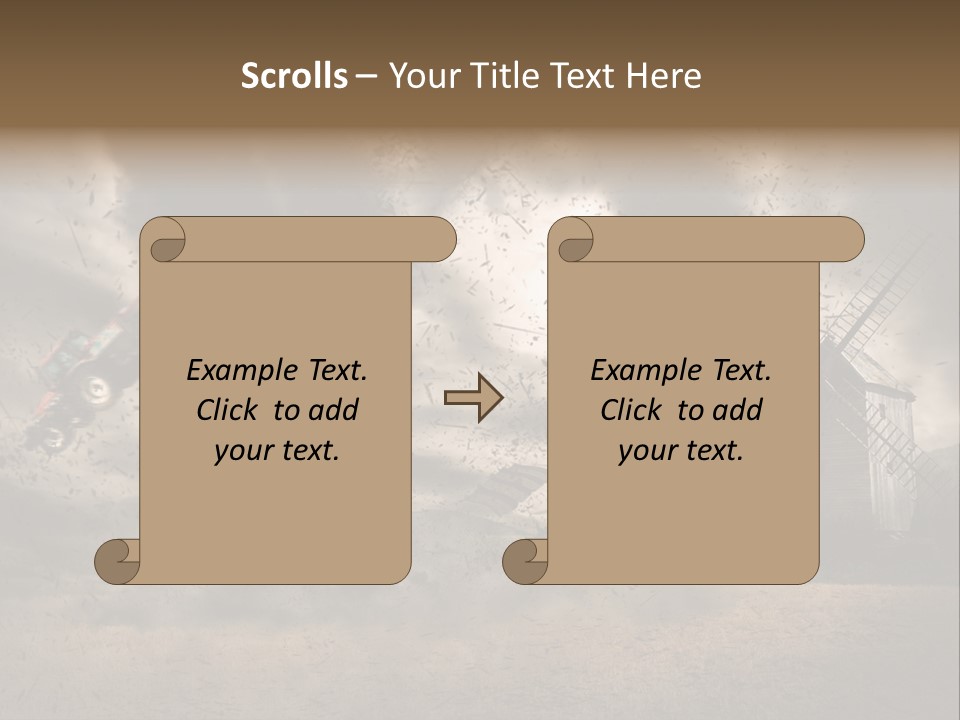 Danger Hurricane Nature PowerPoint Template