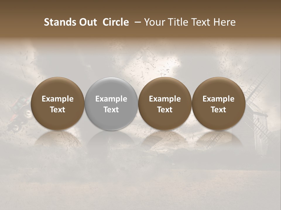 Danger Hurricane Nature PowerPoint Template