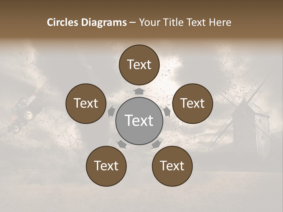 Danger Hurricane Nature PowerPoint Template