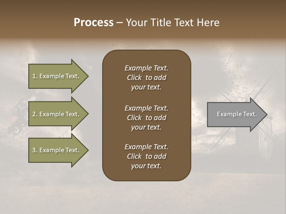 Danger Hurricane Nature PowerPoint Template