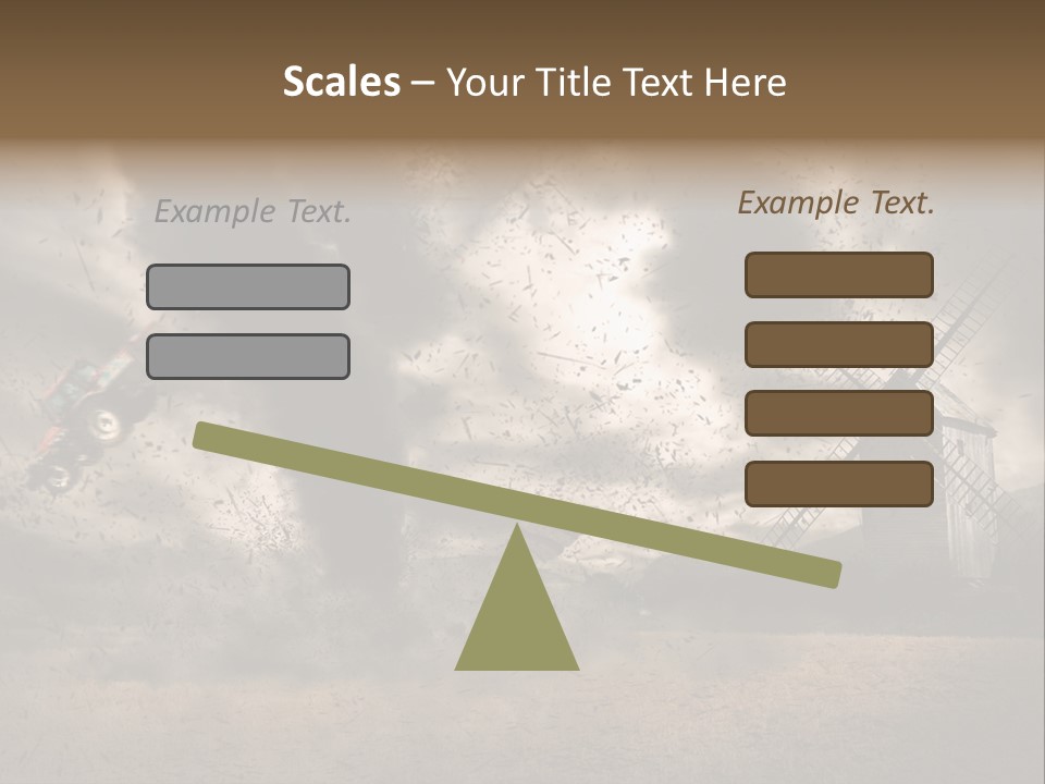 Danger Hurricane Nature PowerPoint Template