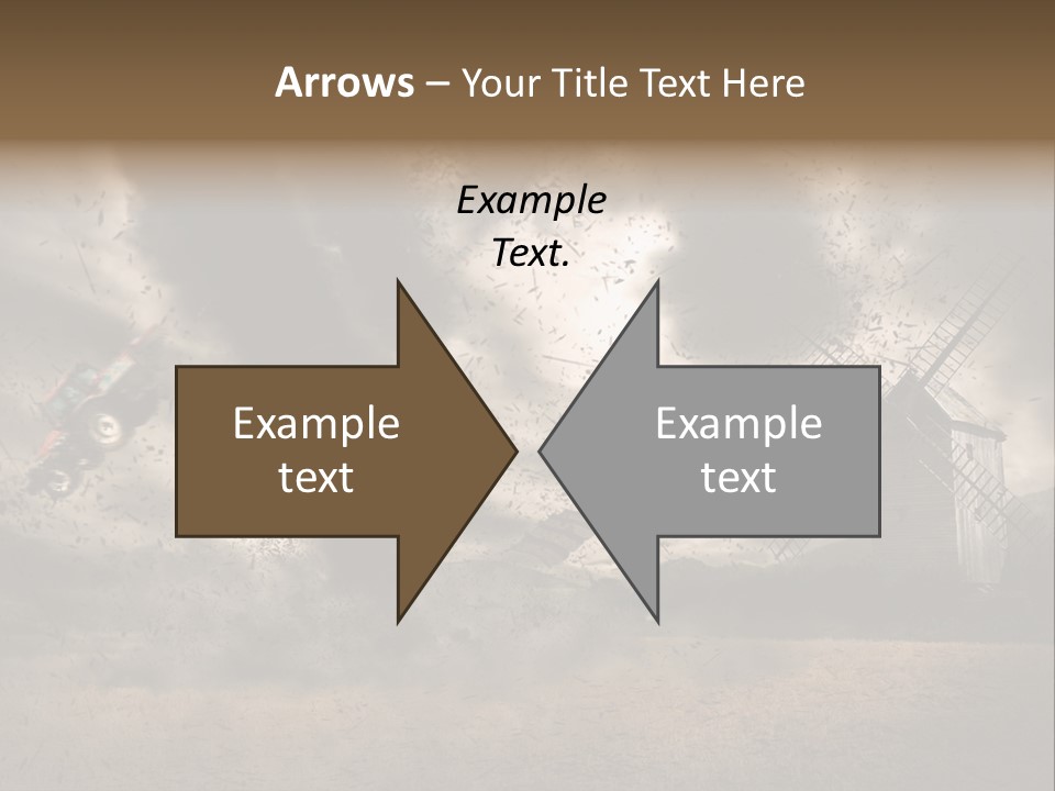Danger Hurricane Nature PowerPoint Template
