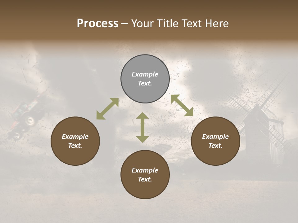 Danger Hurricane Nature PowerPoint Template