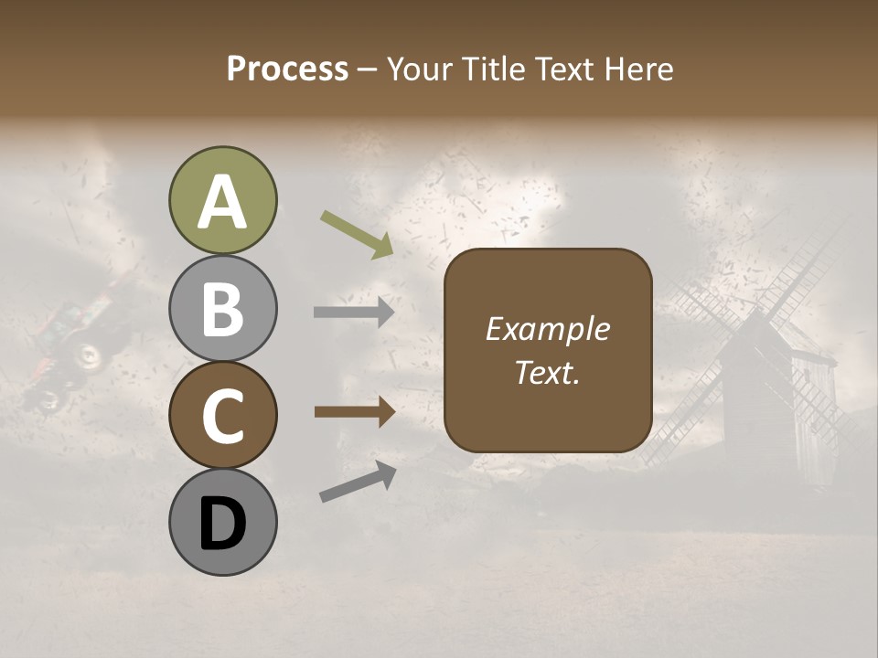 Danger Hurricane Nature PowerPoint Template