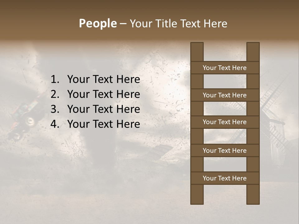 Danger Hurricane Nature PowerPoint Template