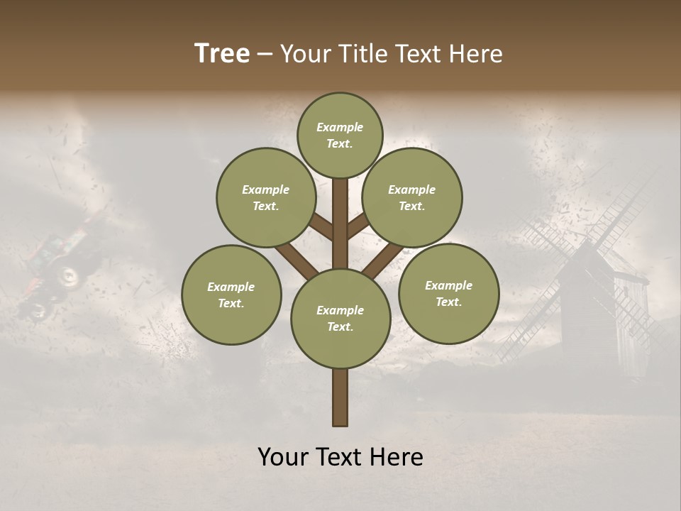 Danger Hurricane Nature PowerPoint Template