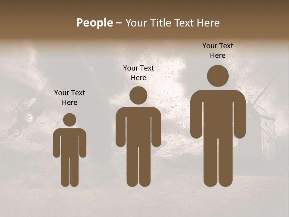 Danger Hurricane Nature PowerPoint Template