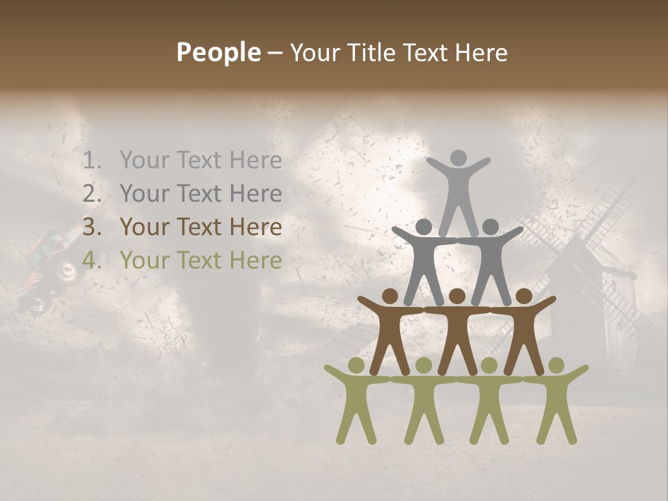 Danger Hurricane Nature PowerPoint Template