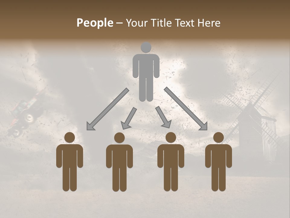 Danger Hurricane Nature PowerPoint Template