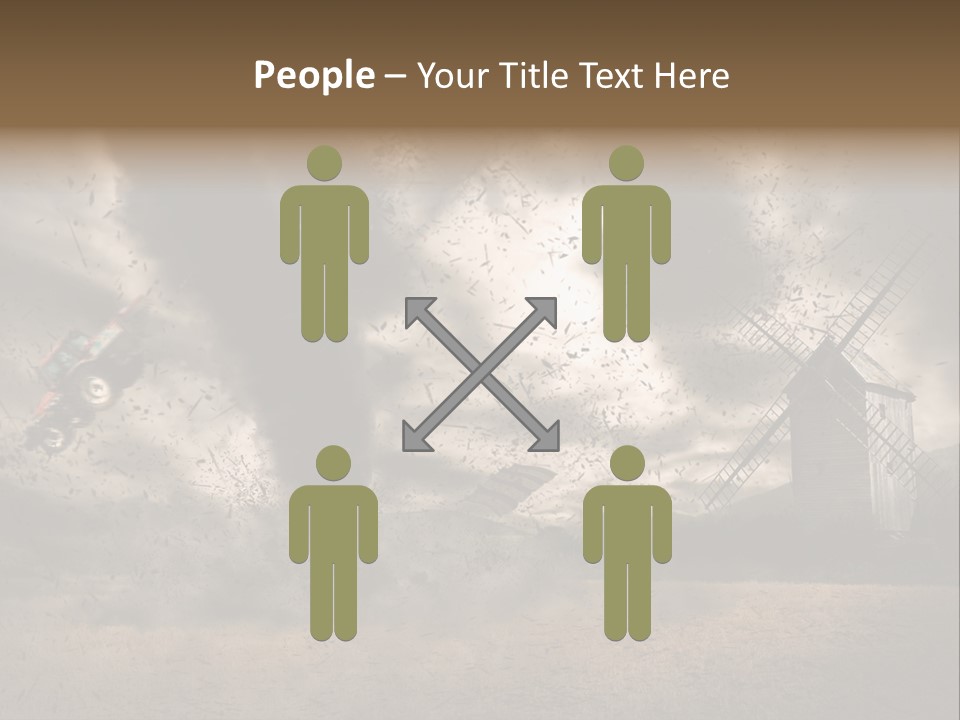 Danger Hurricane Nature PowerPoint Template