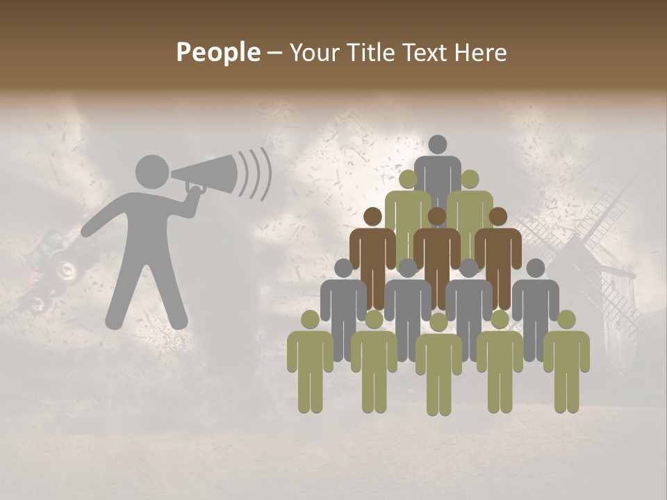 Danger Hurricane Nature PowerPoint Template