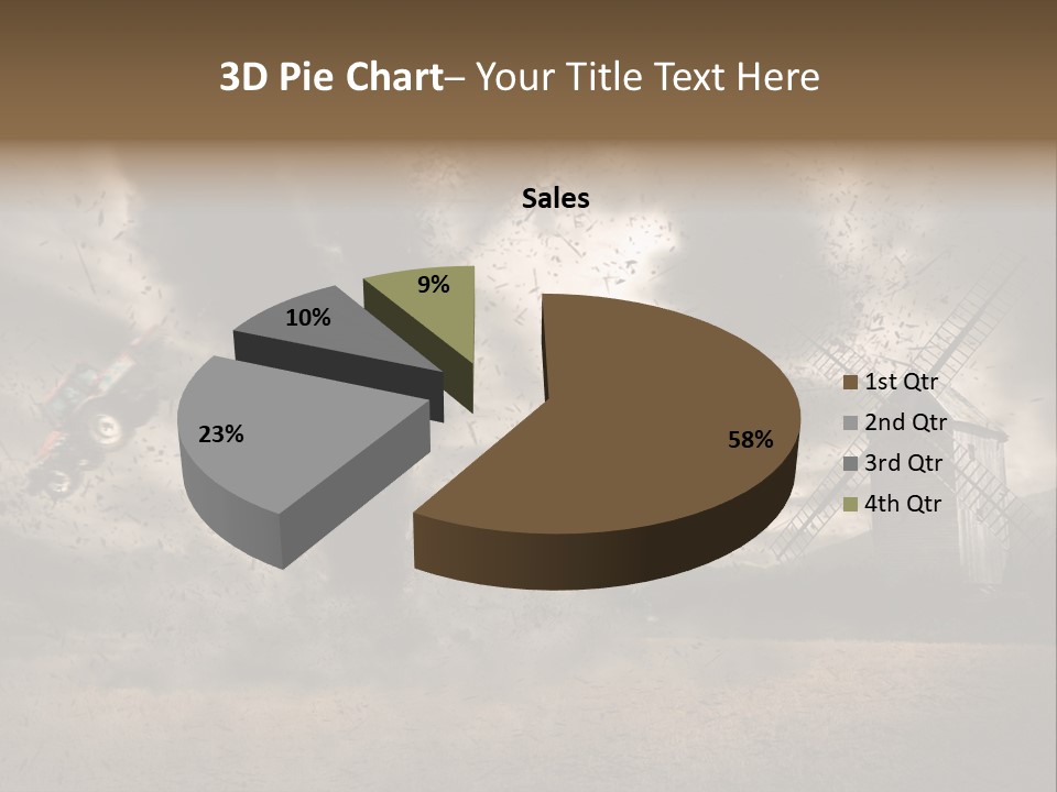 Danger Hurricane Nature PowerPoint Template