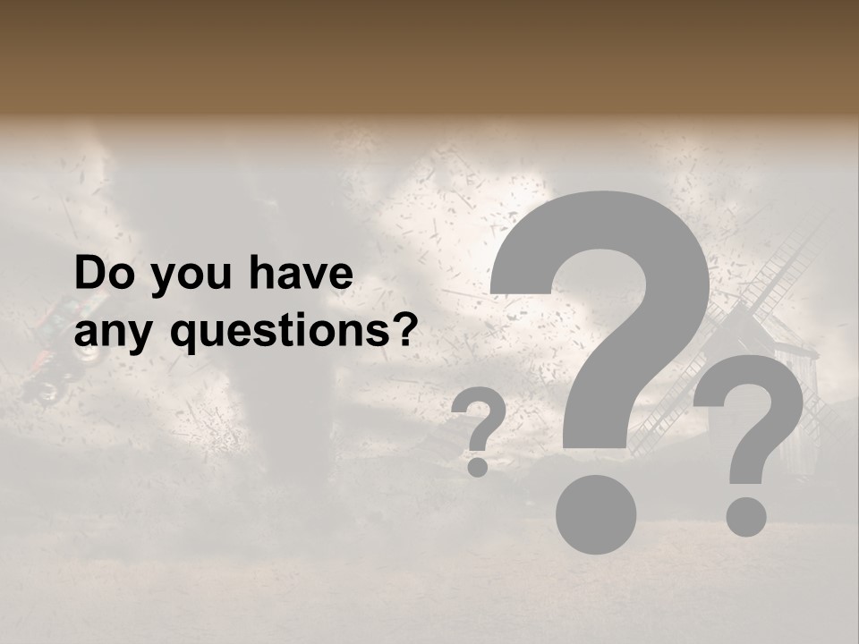 Danger Hurricane Nature PowerPoint Template