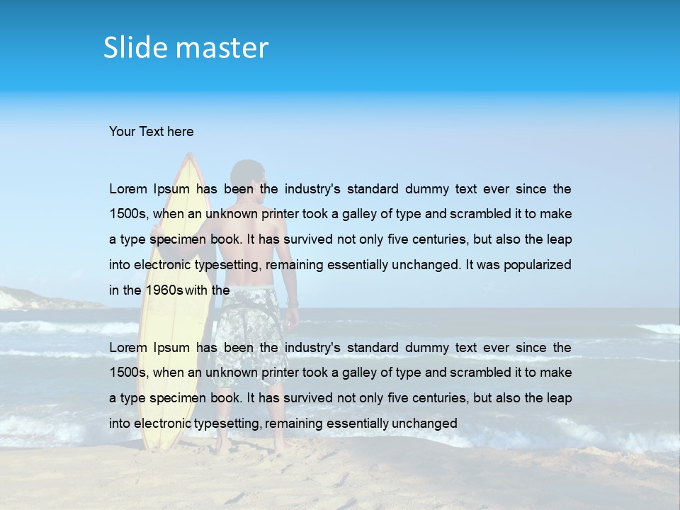 Sun Summer Tan PowerPoint Template